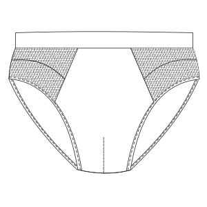 Patron ropa, Fashion sewing pattern, molde confeccion, patronesymoldes.com Zunga Underwear 720 MEN Underwear